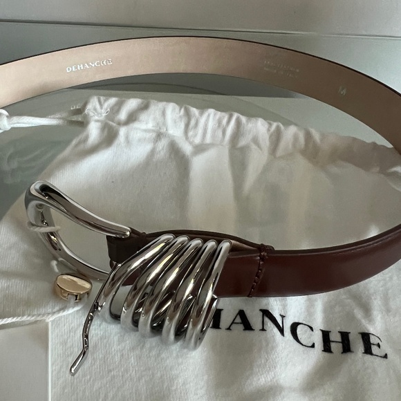 DEHANCHE Hollyhock Silver Syrup Mahogany Belt - Picture 9 of 16